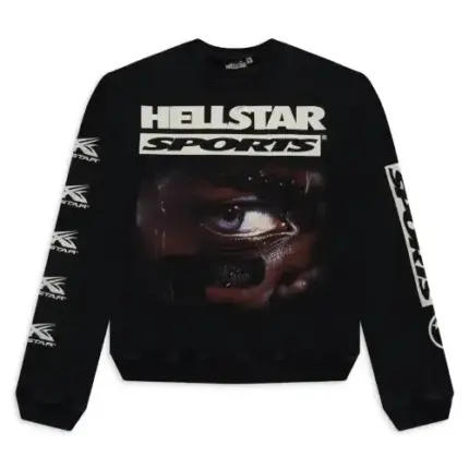 Black Hellstar Sports 96 Crewneck