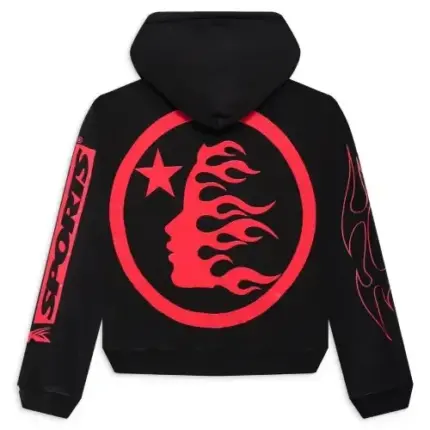 Black Hellstar Sports Future Flame Hoodie