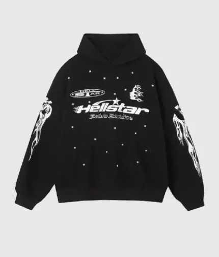 Black Hellstar Studios Racer Vintage Hoodie