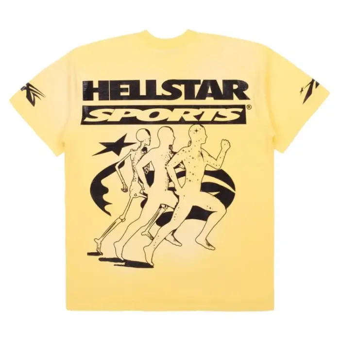 Hellstar Sports Marathon Tee Washed Yellow